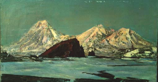 Kamchatka. The view of the volcanos